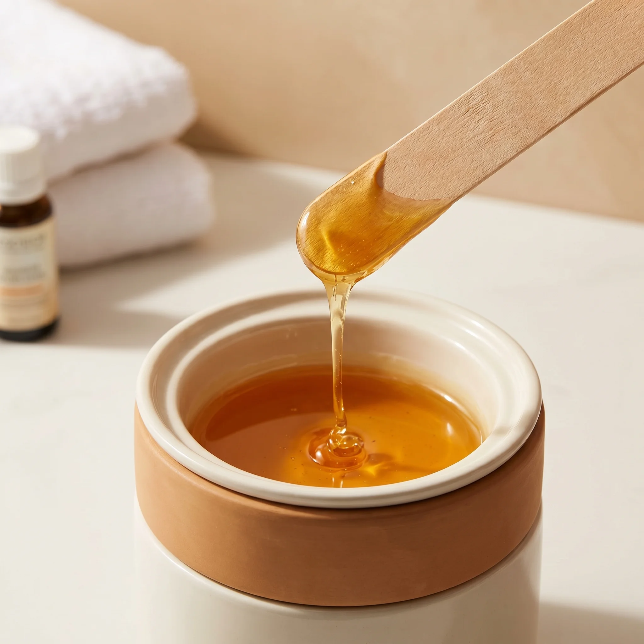 Bikini line waxing treatment for clean, defined edges